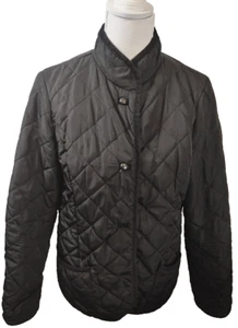 Vintage ST. JOHNS BAY BLACK PUFFER JACKET  COAT SIZE M - Picture 1 of 5