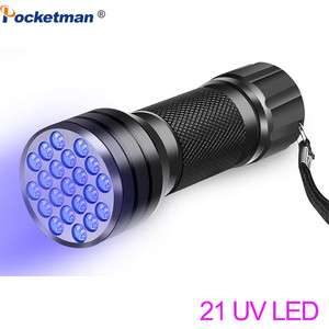 12/21LED 395nm Ultraviolet Urine Detector Torch linterna UV LED Flashlight