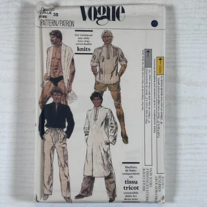 Vogue Sewing Pattern 7990 Mens Caftan Swimsuit Pants & Shorts Size 38 U/C FF - Picture 1 of 4