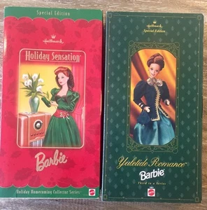 SET BESTEHEND AUS 2 HOLIDAY SENSATION & YULETIDE ROMANTIK PUNZE BARBIES. - Bild 1 von 3
