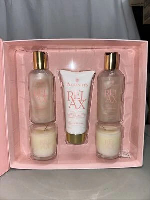Pecksniff’s Perfect Pleasure Gift Set Bath Soak, Body Lotion, Shower Gel, Candle - Image 1 of 4