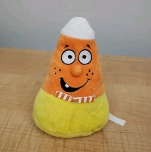Peluche de maíz caramelo de Halloween Hallmark con cara ridícula sin sonido 6,5" - Imagen 1 de 11
