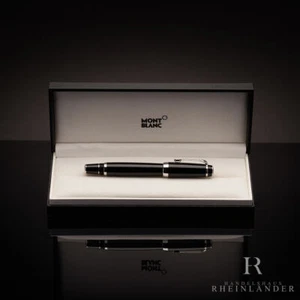 Montblanc Boheme Noir Platinum Line Rollerball Fineliner Resin Black ID 5098 embalaje original - Imagen 1 de 7