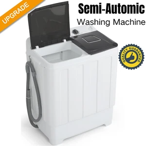 Portable Washing Machine 30lbs Twin Tub Washer Mini Compact Laundry Machine Home - Picture 1 of 9