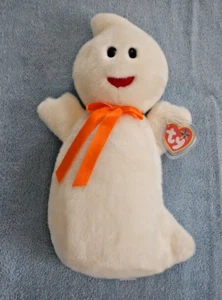 VINTAGE - TY BEANIE BUDDY 13.25 inches - SPOOKY - FRIENDLY GHOST - ACTUAL PHOTO - Picture 1 of 8