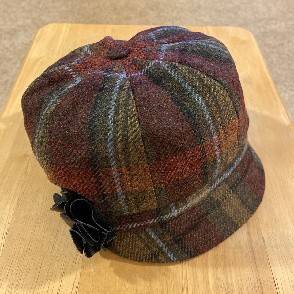 Ladies Tweed Hat - Purple Mucros Weavers One Size Newsboy Irish Cap 845 163