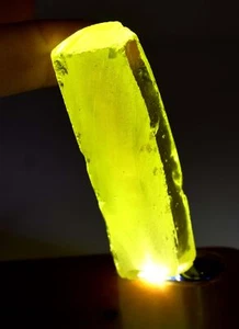 Sapphire ROUGH Huge Size 290.47 Ct NATURAL CERTIFIED Yellow Loose Gemstone. - Picture 1 of 19