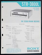 Original SONY STR-3800L FM/AM Receiver Service-Manual/Diagram/Parts List o133