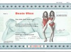 Beate Uhse Flensburg 1999, Aktie mit Kuponbogen, sehr sexy Weihnachtsgeschenk