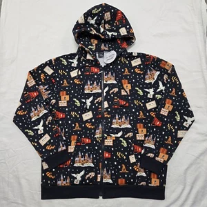 NWT Size XL Adults Cakeworthy x Harry Potter Hoodie Graphic Print Sweatshirt AOP - Picture 1 of 9