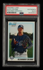 2010 Signed Bowman Prospects Black #BP43 Alexander Colome Tampa Bay Rays
