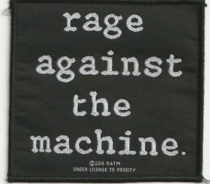 Rage Against the Machine Logo gewebter Aufnäher Woven Patch Neu & Official!