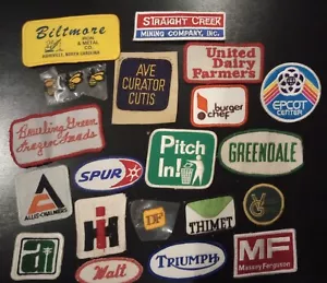 Vtg Patches-Lot of 20 Farmer-Trucker-Automotive-Restaurant-Uniform Patches #2 - Picture 1 of 14
