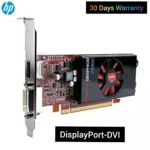 HP AMD FirePro V3900 1GB DDR3 Professional Graphics Card DisplayPort - DVI - Picture 1 of 5