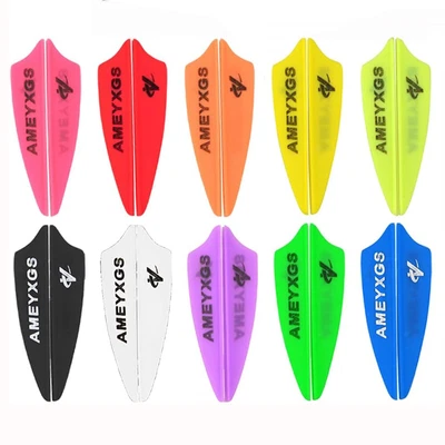50X 2" 3" 4" Archery Arrow Vanes Rubber Fletching Feathers Bow Fletches Hunting - Image 1 of 4