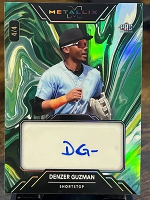 2024 Wild Card Metallix Baseball #4/4 BOOKEND Denzer Guzman #WMPA-DG - Image 1 of 3