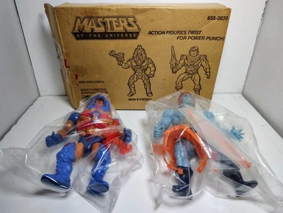 MOTU JC Penny Paquete de 2 1983 Man e Faces & Faker!!! Raro Pack de 2... Foto 1 de 4