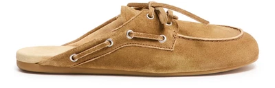 Mulas de gamuza MIU MIU CANNELLA nuevas y auténticas Foto 1 de 4