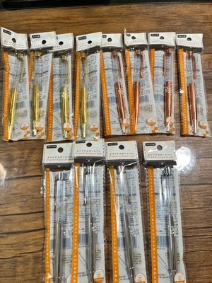 Bolígrafos artesanales originales, juego de 12, oro, plata, oro rosa #1b78eb Foto 1 de 4