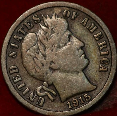 1915 Philadelphia Mint Silver Barber Dime - Image 1 of 2