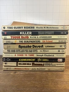 Lot Of 10 Vintage Western Paperback Books 60s/70s - Picture 1 of 11
