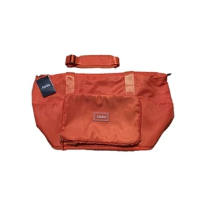 NWT The Foldie Bright Orange Travel Bag Tote *Free Shipping* - Picture 1 of 8