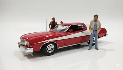 '75 Ford Gran Torino "Starsky & Hutch" 1:18 JOY RIDE + Figures - Immagine 1 di 4