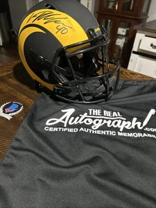 Rams Von Miller Signed Eclipse Full Size Speed Rep Helmet BAS Witness - Picture 1 of 11