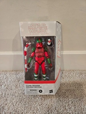 Figura de acción Hasbro Star Wars Black Series Clone Trooper Holiday Edition 6 pulgadas Foto 1 de 4