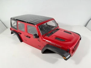 Used Axial SCX10 III Jeep Wrangler Rubicon JLU Painted Red Body Only w/ Interior - Picture 1 of 17