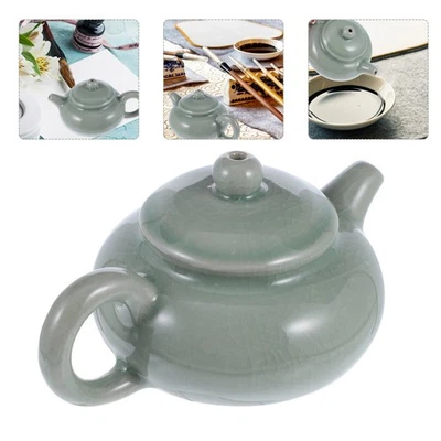  Porcelain Container Chinese Calligraphy Accessory Home Stationery - Image 1 of 4