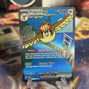 🔥Pokemon TCG-Pidgeot ex-225/197-Ilustración especial-Llamas de obsidiana-M/¡NM!🔥 - Imagen 1 de 2