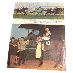 Foto cerchio vincitori firmata Jockey John Longden 8,5x11! Vittoria derby Kentucky 1943! - Foto 1 di 3
