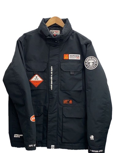 A BATHING APE (BAPE) Giacca AAPE BY A BATHING APE nera XL usata