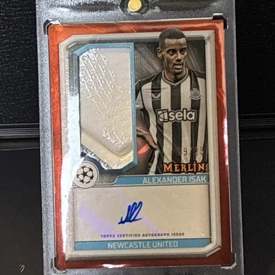 Topps Merlin Alexander Isak Match Ball Auto 9/25 JSY# = 1/1!! SSP - Image 1 of 3