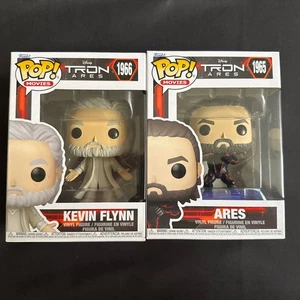 Funko POP! Movies Disney Tron Ares Set of 2 #1965-1966 Ares Flynn + Protectors - Picture 1 of 2