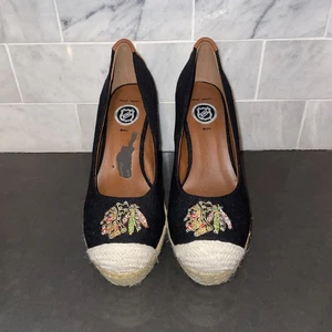 Cucé Schuhe NHL Chicago Blackhawks Plateau Espadrille 6,5 Schuhe Damen - Bild 1 von 10