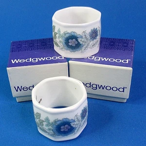 2 x Napkin Rings - Wedgwood Bone China - Clementine - Boxed - Picture 1 of 3