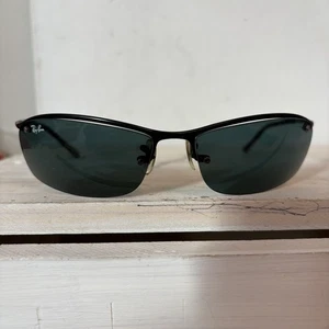 Ray-Ban Top Bar Black Sunglasses RB3183 006/71 63-15 Rectangle Ray FRAMES ONLY - Picture 1 of 11