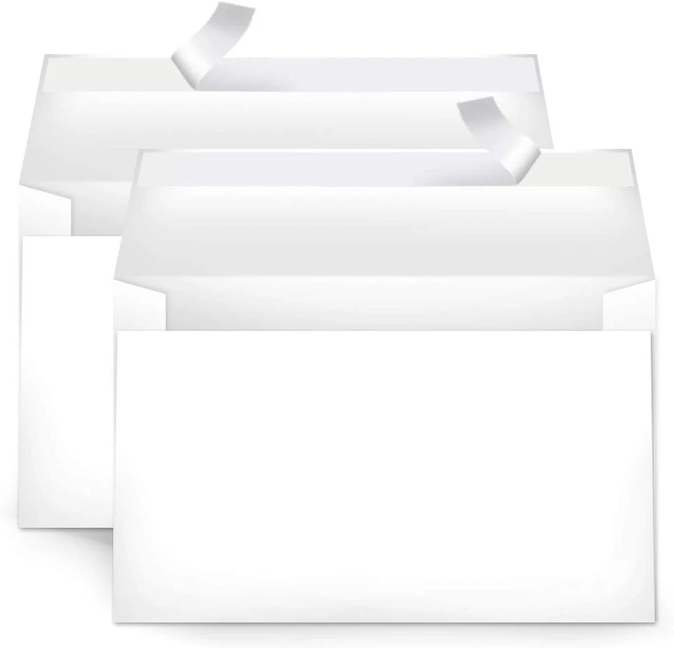 AmazonBasics A9 Invitation Envelope Peel Seal White 100-pack