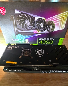 MSI GeForce RTX 4090 GAMING TRIO 24GB GDDR6X Graphics Card Nvidia USED EXCELLENT - Afbeelding 1 van 7