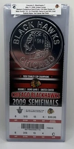 Patrick Kane 1st Career Hat Trick, Mats Sundin Last Gm&Goal, 5/11/09 Full Ticket - Picture 1 of 3