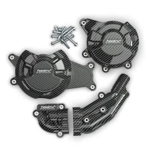 For Yamaha MT07 FZ07 XSR700 2014-2024 Carbon Fiber Engine Protection Cover - Picture 1 of 11