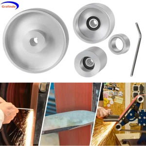 for Knife Grinder Belt Grinder 2" X 72" Wheel Set Aluminum Wheels 5" 5/8-3"-2" - Picture 1 of 9