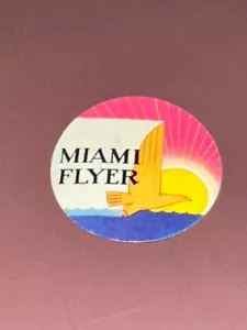 VTG 1950s Eastern Air Lines Luggage Label Sticker Miami Flyer bird in flight - Picture 1 of 5