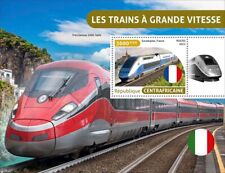 High Speed Trains MNH Stamps 2022 Central African Republic S/S