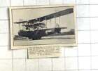 1924 New Flying Boat, The Kingston, For Coastal Reconnaissance Work