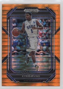 2023-24 Panini Prizm Draft Picks Orange Pulsar Prizm /49 Kyrie Irving #72