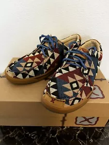 Twisted X Casual Shoes Womens Driving Mocs Graphic Pattern Canvas 9M WHYC001 NIB - Picture 1 of 6