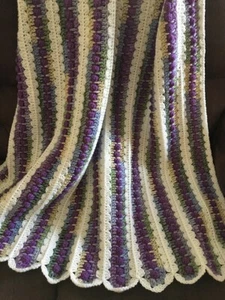 LAVENDER MEADOW crochet PATTERN ONLY crochet afghan blanket PDF mile minute mam - Picture 1 of 2